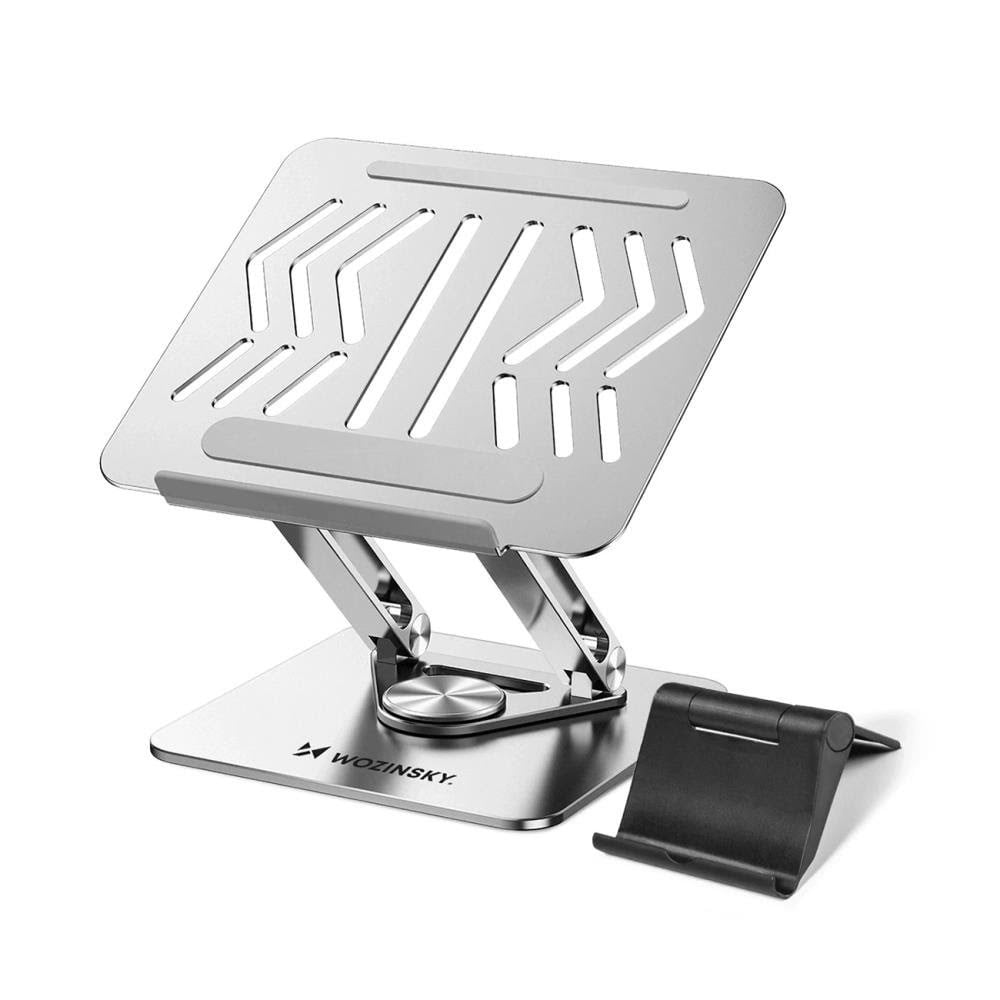 Wozinsky WRS-CPY84SS 360 Aluminum Laptop and Tablet Stand + Smartphone Stand - Silver