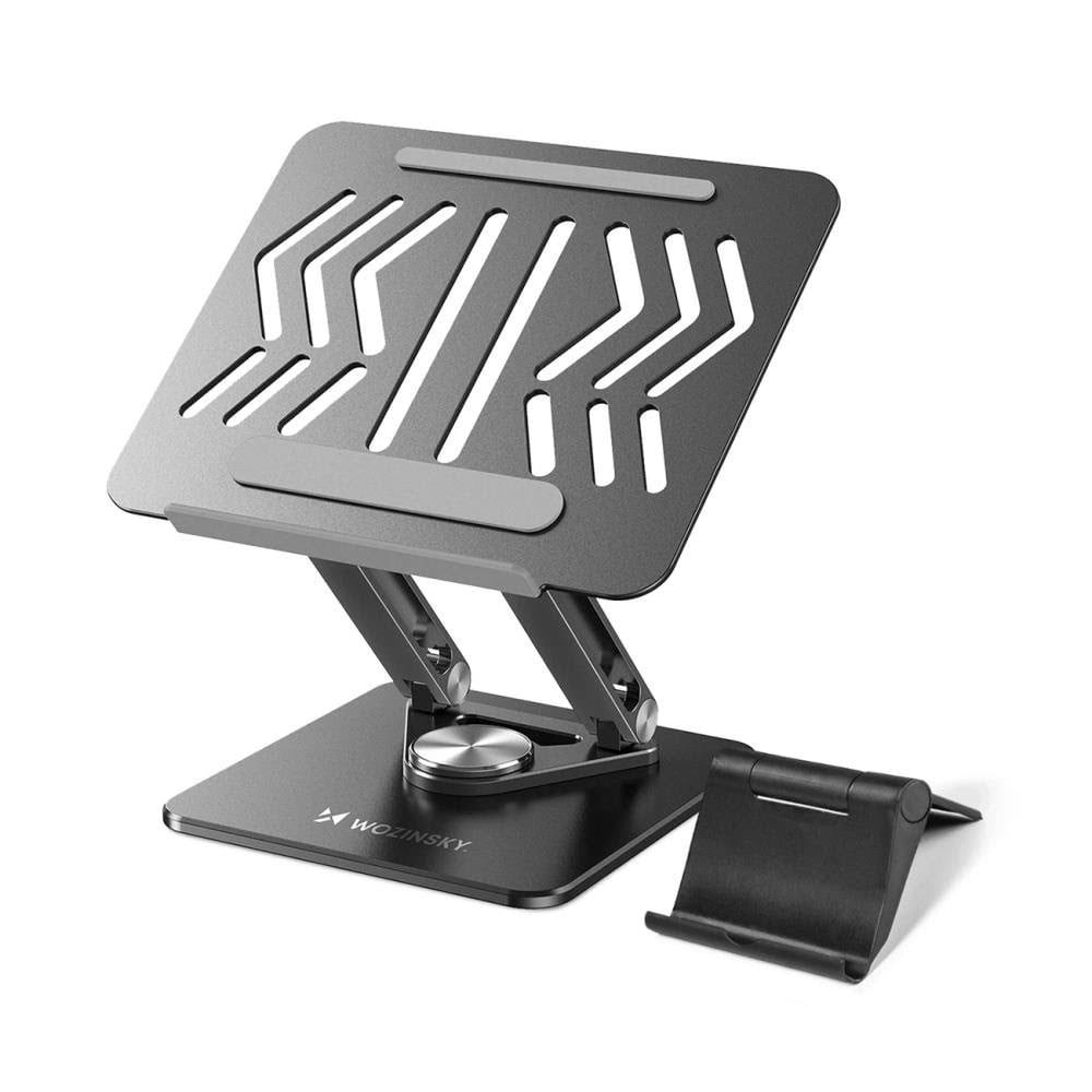 Wozinsky WRS-CPY84SB 360 Aluminum Laptop and Tablet Stand + Smartphone Stand - Black Tablet Tilbehør 5907769364600