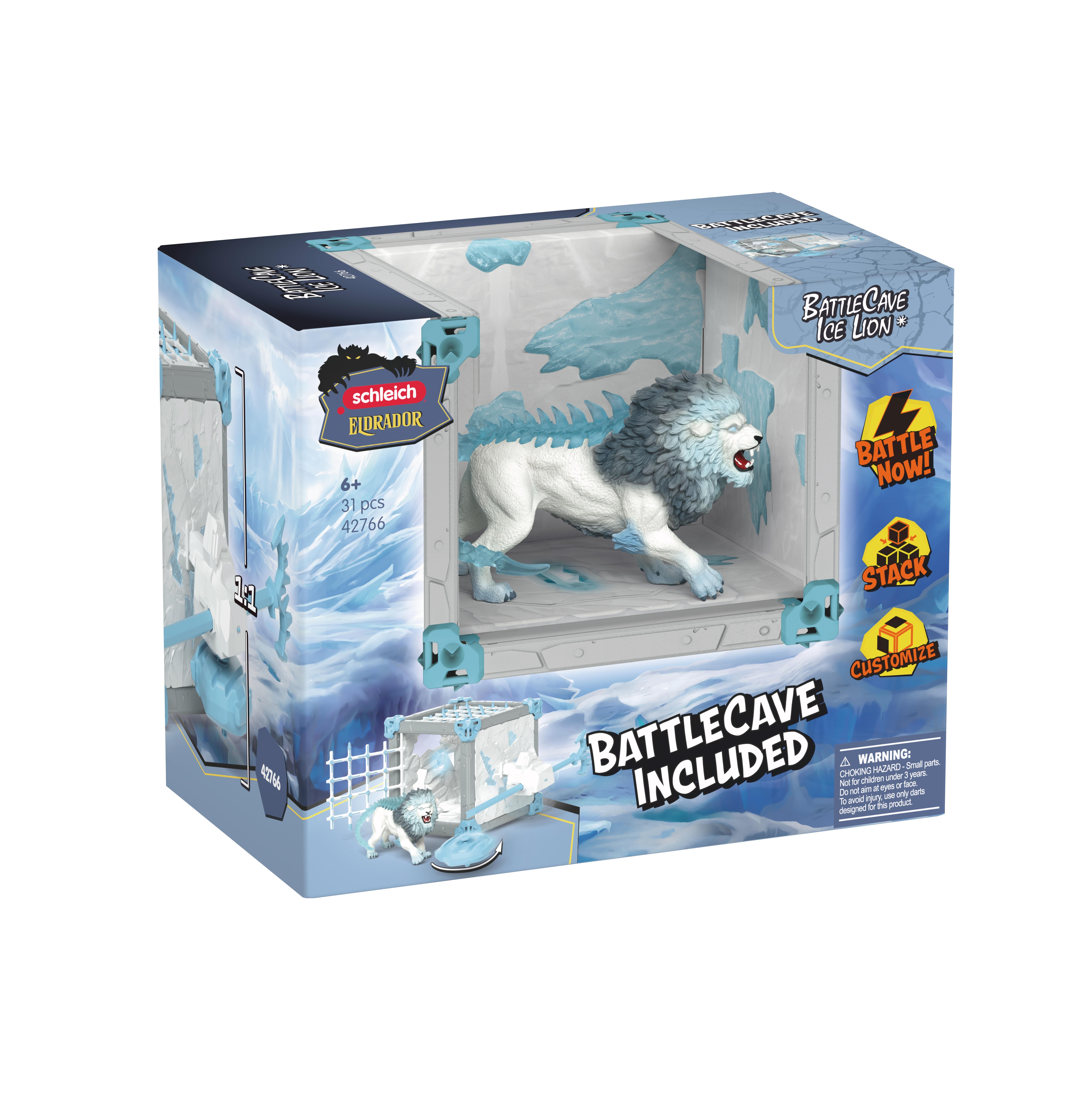Schleich BattleCave Ice Lion Legetøj 42766