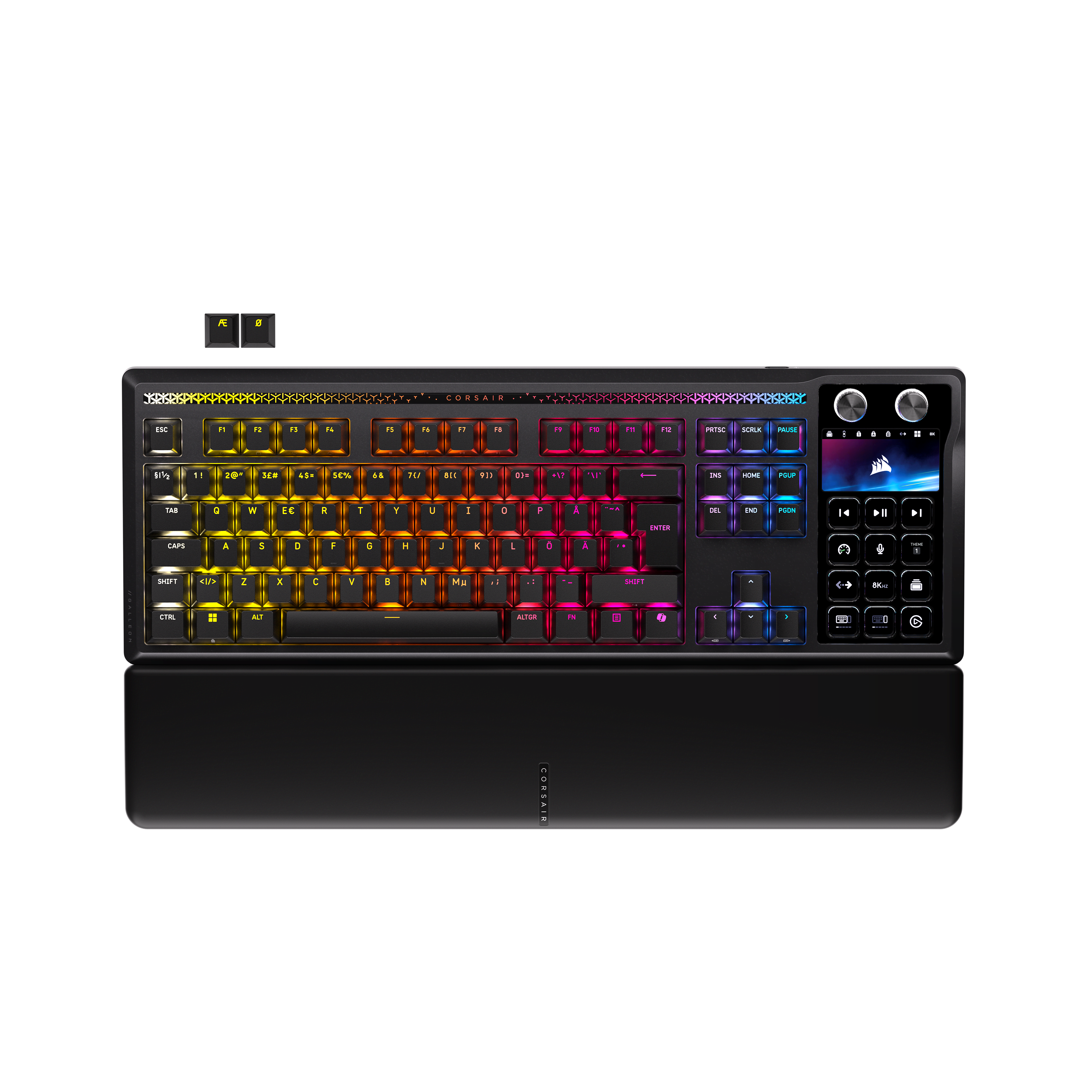 Corsair GALLEON 100 SD Stream Deck-Integrated Mechanical - Gaming Tastatur - Nordisk - Sort Tastatur CH-912A31I-ND