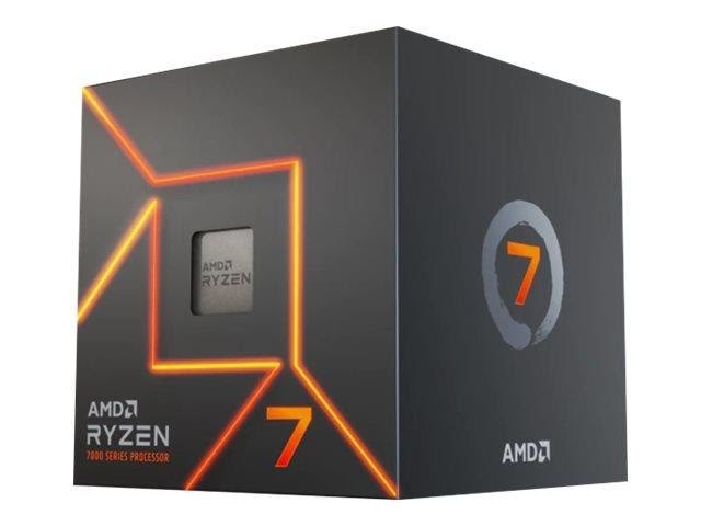 AMD Ryzen 7 7700 / 3.8 GHz processor - Box CPU - 8 kerner - 3.8 GHz - AMD AM5 - AMD Boxed (med køler) Cpu 100-100000592SBX