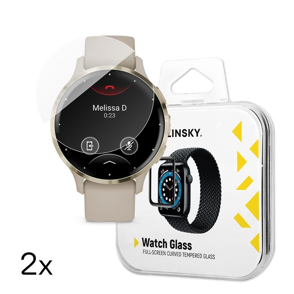 Wozinsky Full Glue Tempered Glass for Garmin Venu 3S 41mm (2 pcs) Beskyttelsesglas 5907769366260