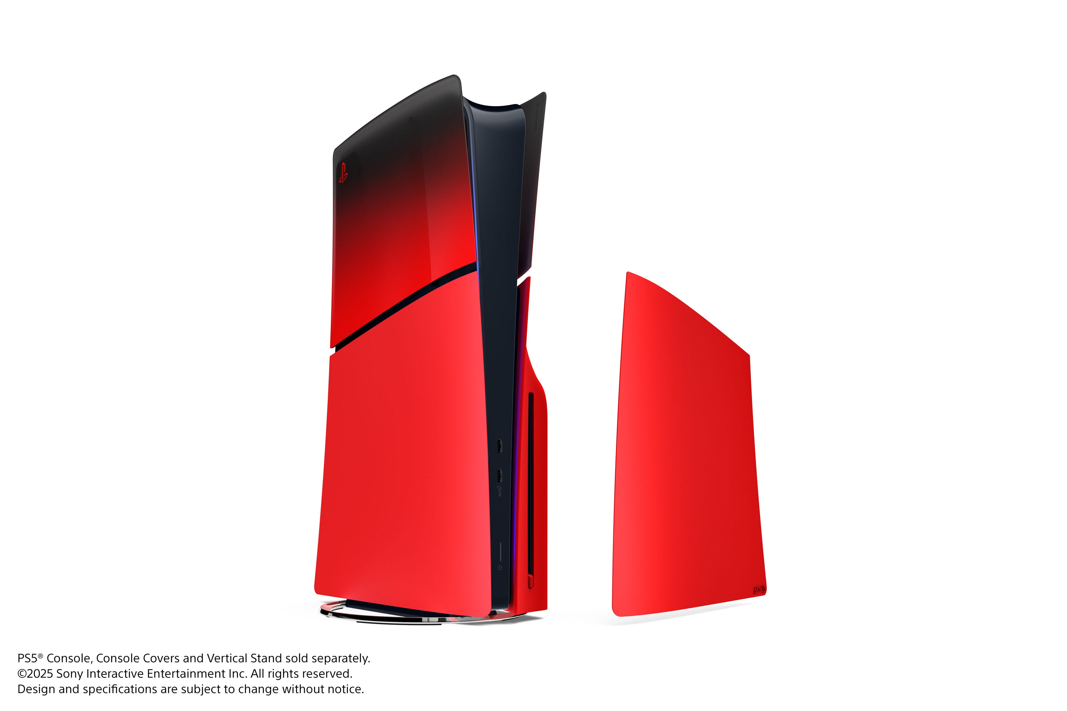 Sony Console Cover (Slim) Techno Red Kabel Organisering Rød 711719020998