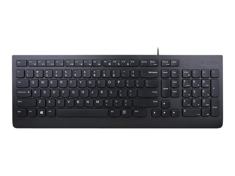Lenovo Essential - keyboard - QWERTY - Portuguese - black Input Device - Tastatur - Portugisisk - Sort Tastatur 4Y41R64660