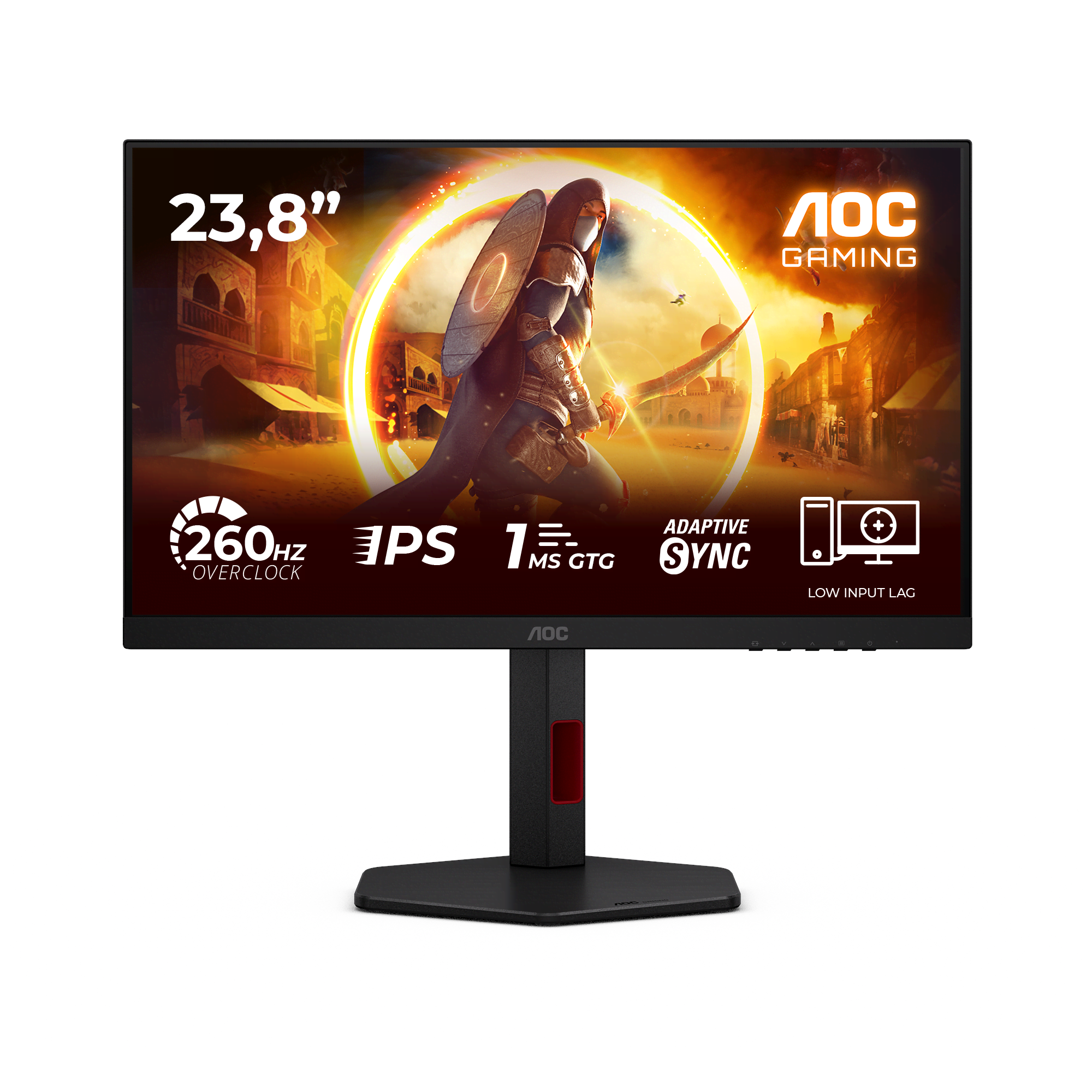 AOC 24G4ZR - 1920x1080 (FHD) - 260Hz - IPS Computerskærm