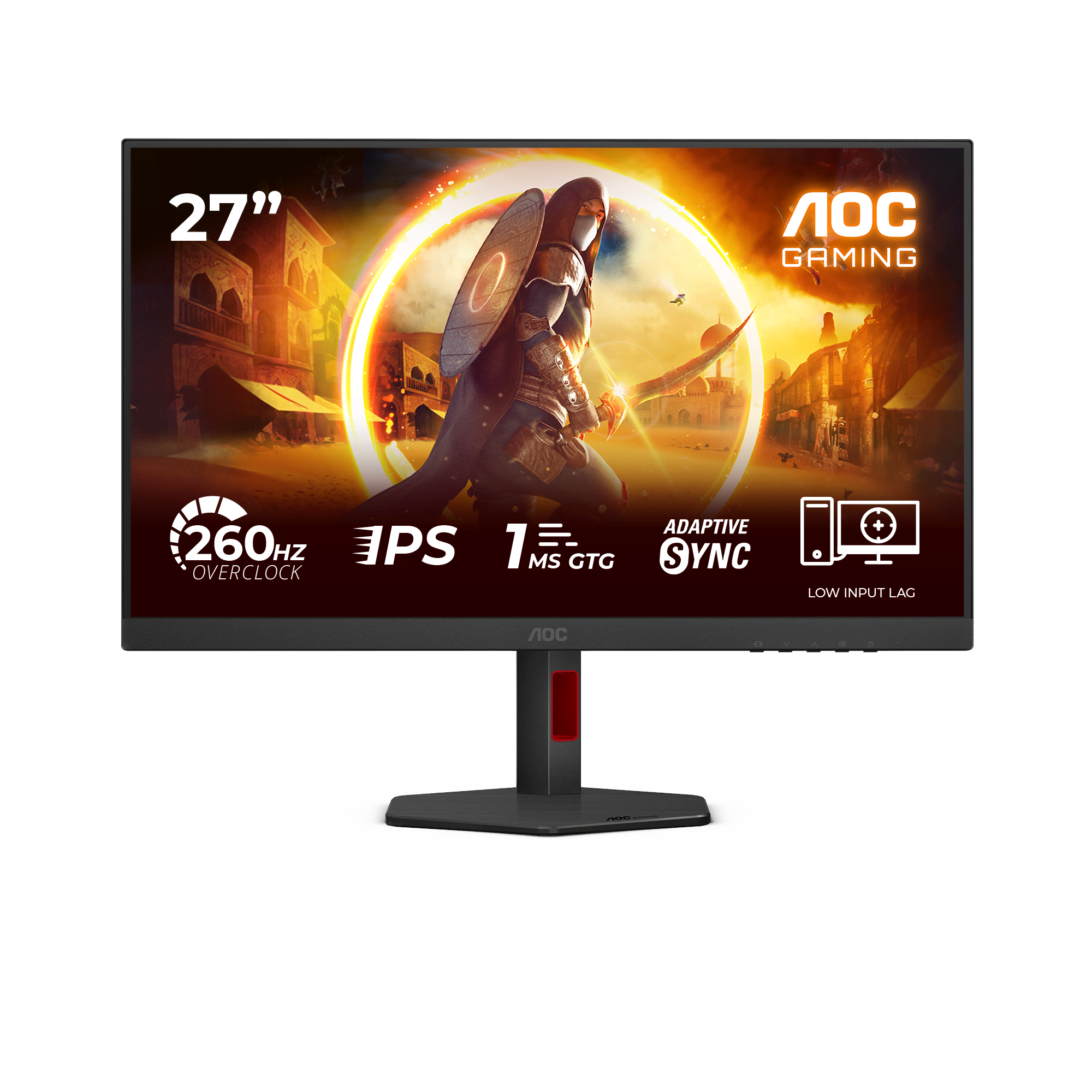 27" AOC 27G4ZR - 1920x1080 (FHD) - 260Hz - IPS Computerskærm