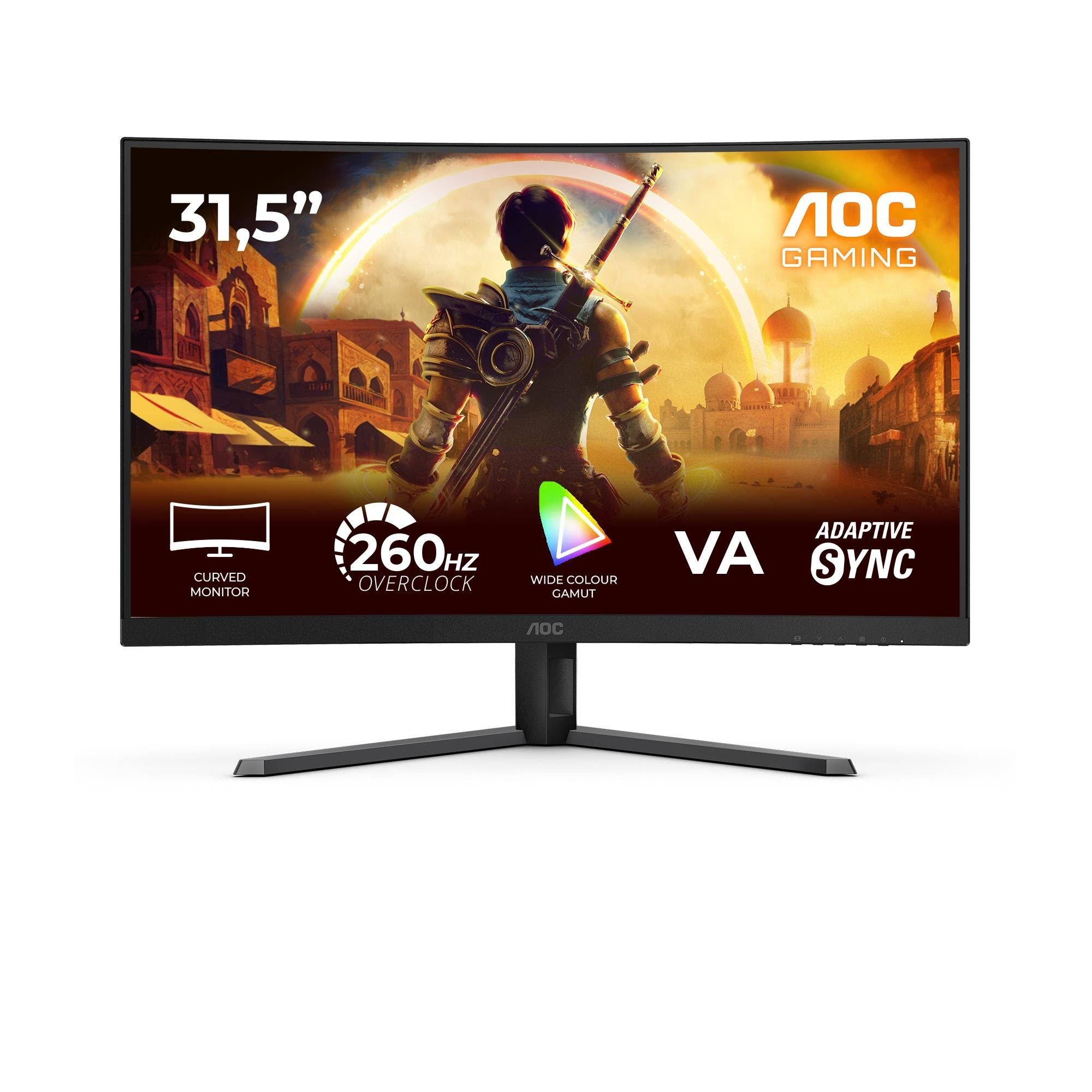 AOC C32G42ZE Curved 240Hz 31.5" Computerskærm