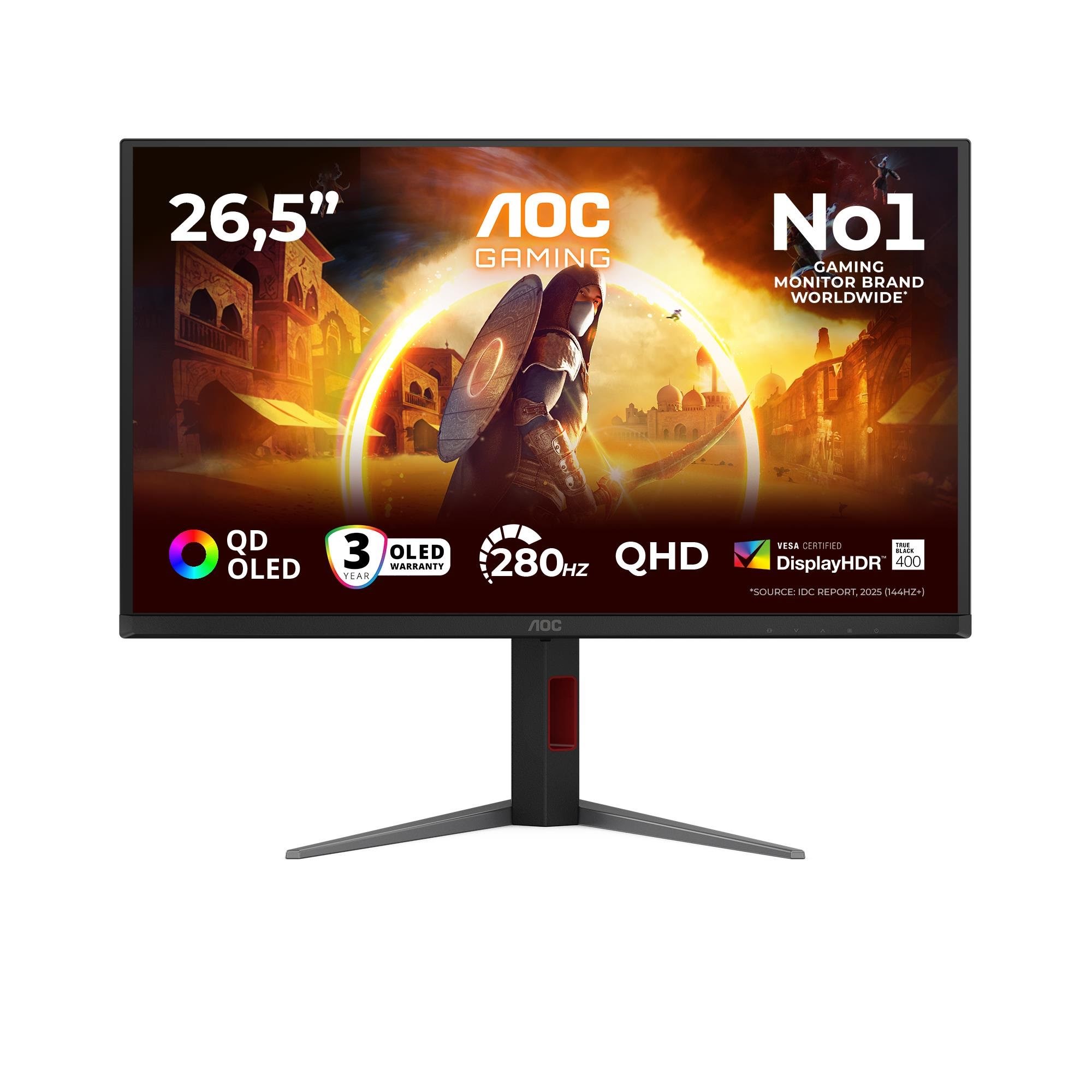 27" AOC Q27G4ZD QD-OLED 280Hz Computerskærm