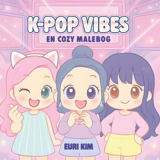 K-pop Vibes - En cozy malebog - Hobby - Hæftet Hobby 9788776430993