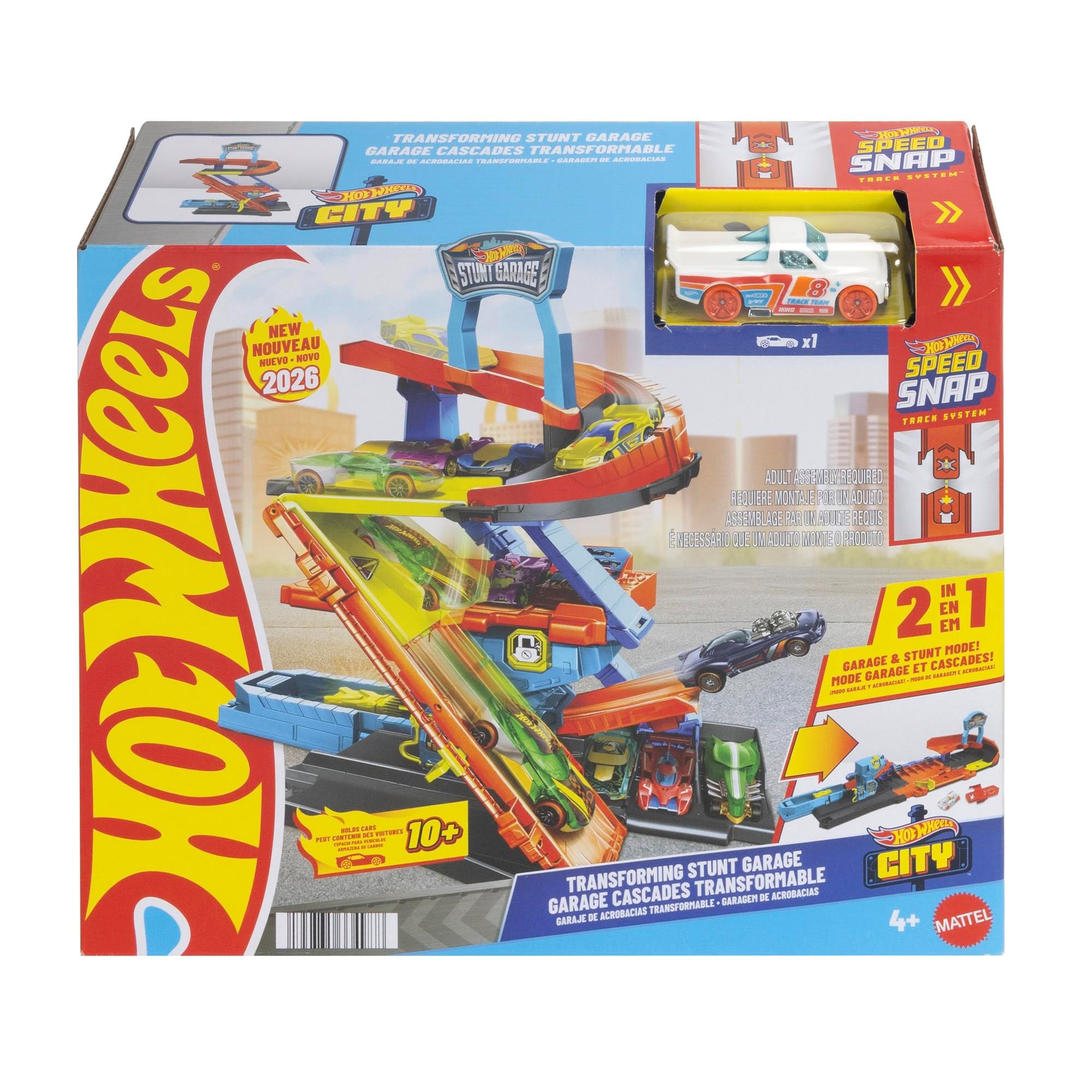 Hot Wheels City Transforming Stunt Garage Legetøjsbil JHL94