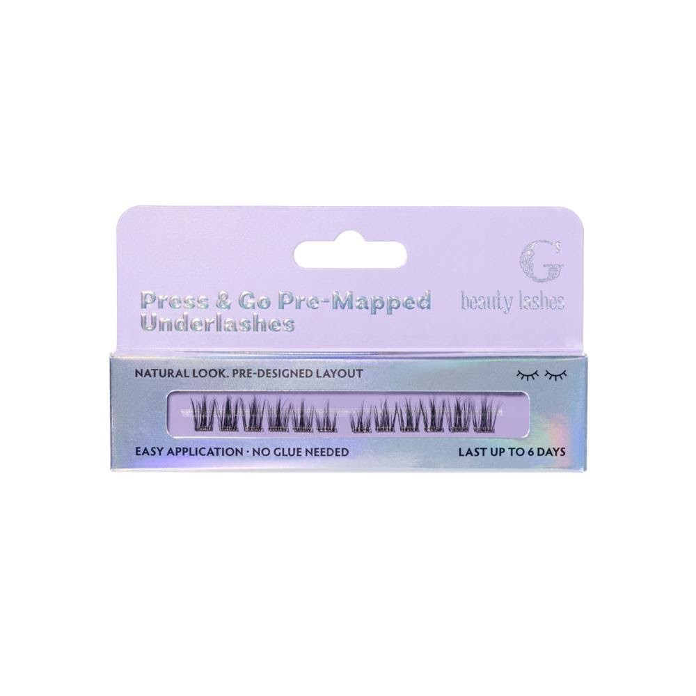 G Beauty Lashes Press & Go pre-mapped Underlashes - Glow Makeup GBL-GLOW