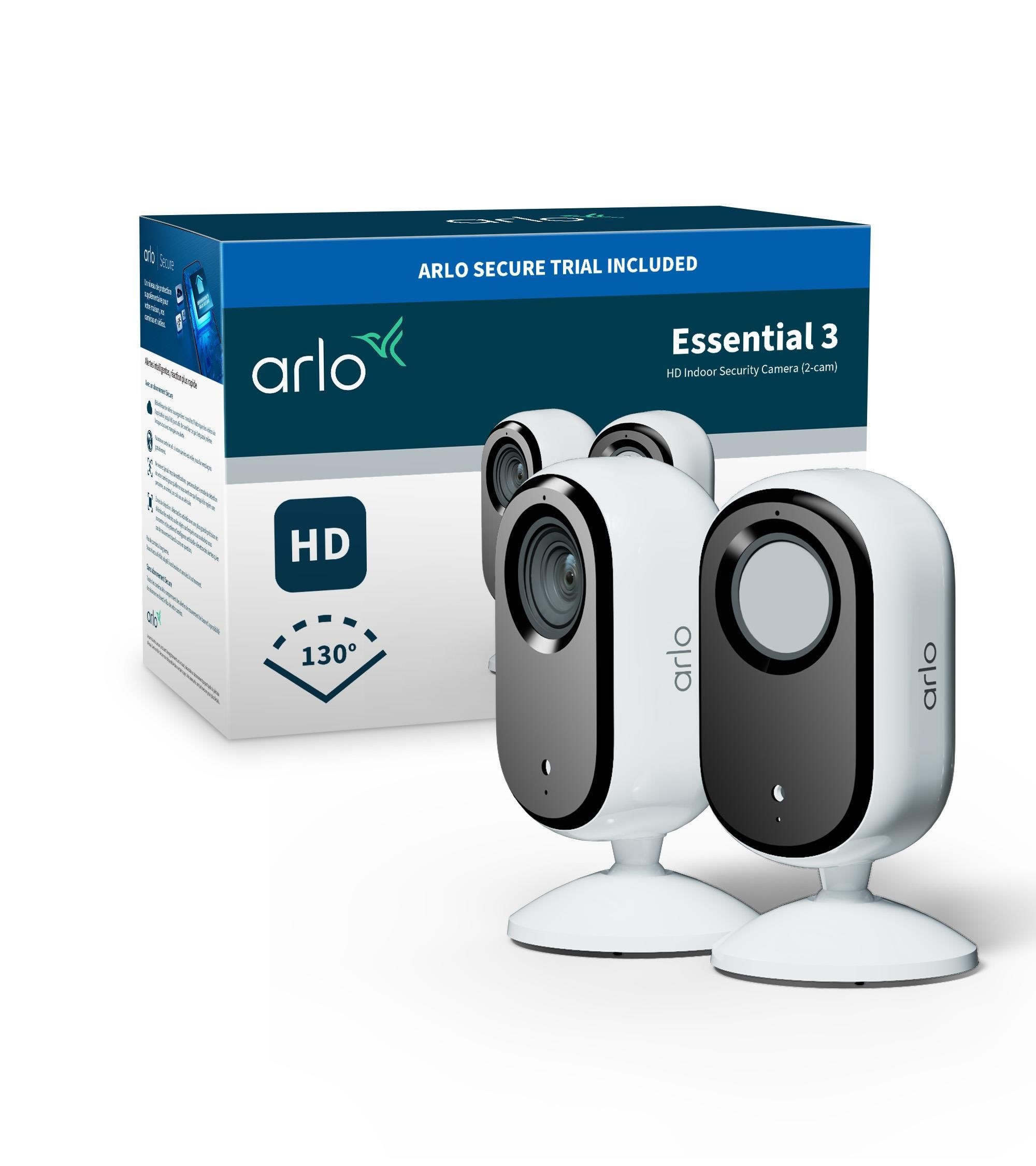 Arlo Essential 3 HD indendørs kamera (2-kamerær) Smart Home VMC2270-100EUS
