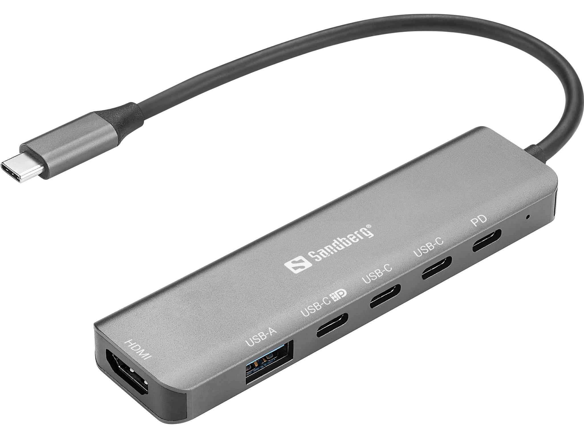 Sandberg USB-C 6-in-1 MediaDock Docking Station 136-77