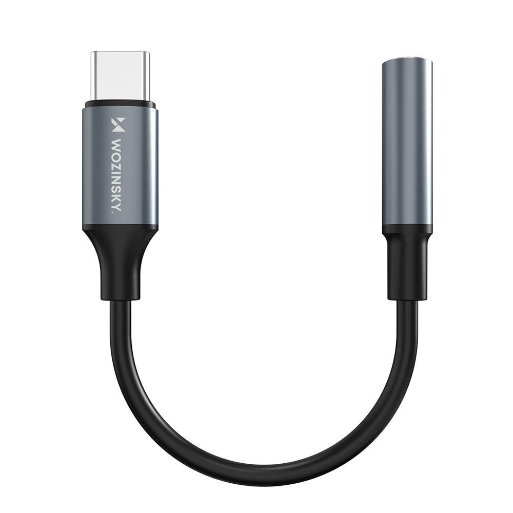 Wozinsky WACM-01 USB-C Adapter - Mini Jack 3.5mm - Black Audiokabel Sort 5907769378928