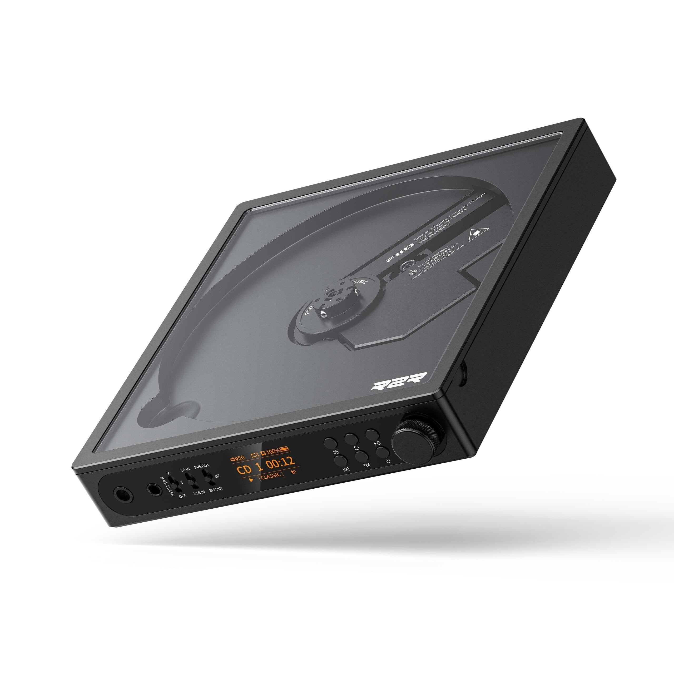 FiiO DM15 R2R - Portable CD Player - 24-Bit R2R DAC - Bluetooth - Black Cd Afspiller 5580162