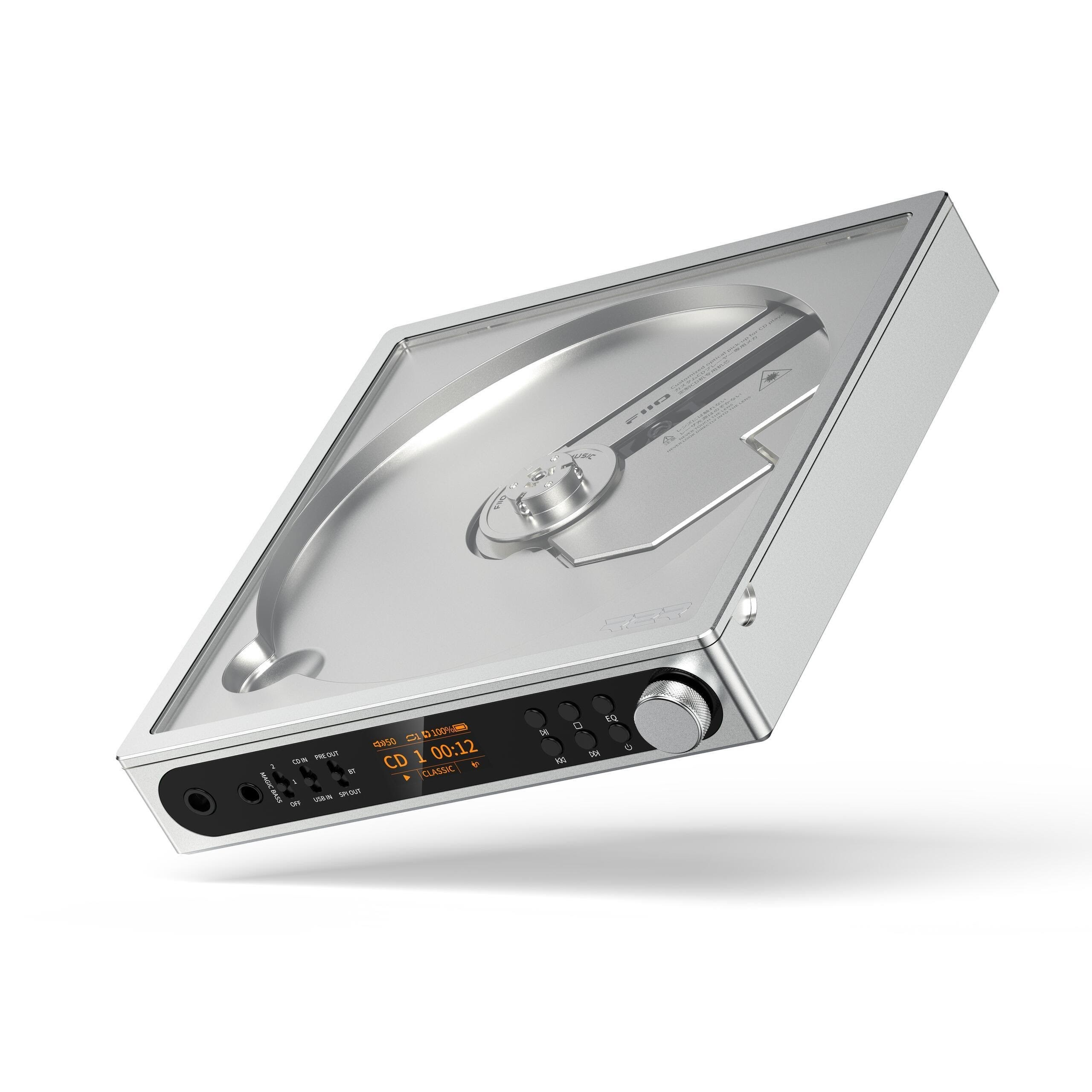 FiiO DM15 R2R - Portable CD Player - 24-Bit R2R DAC - Bluetooth - Silver Cd Afspiller 5580161