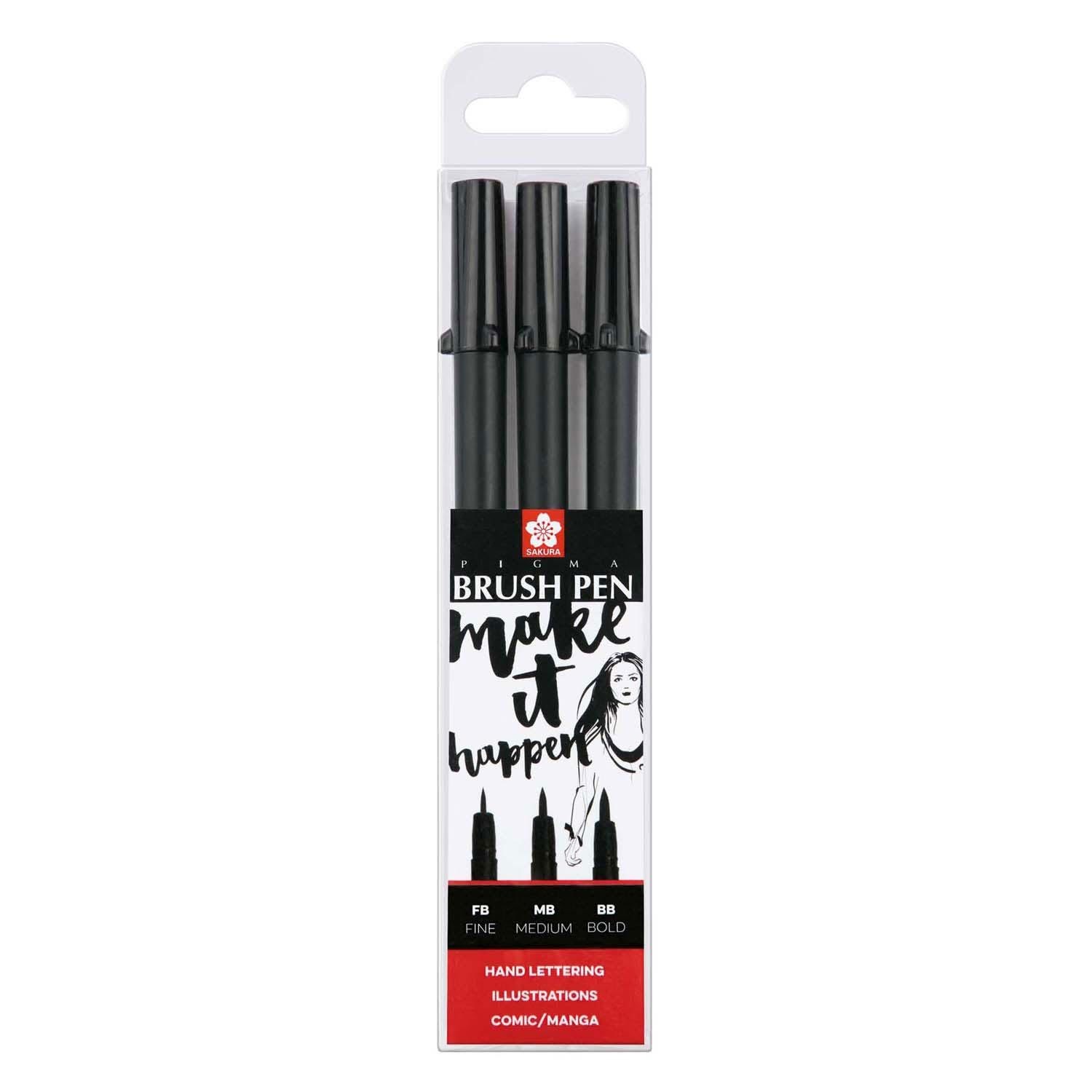 Sakura Pigma Brush Pen Set Tegneværktøj POXFVKBP349