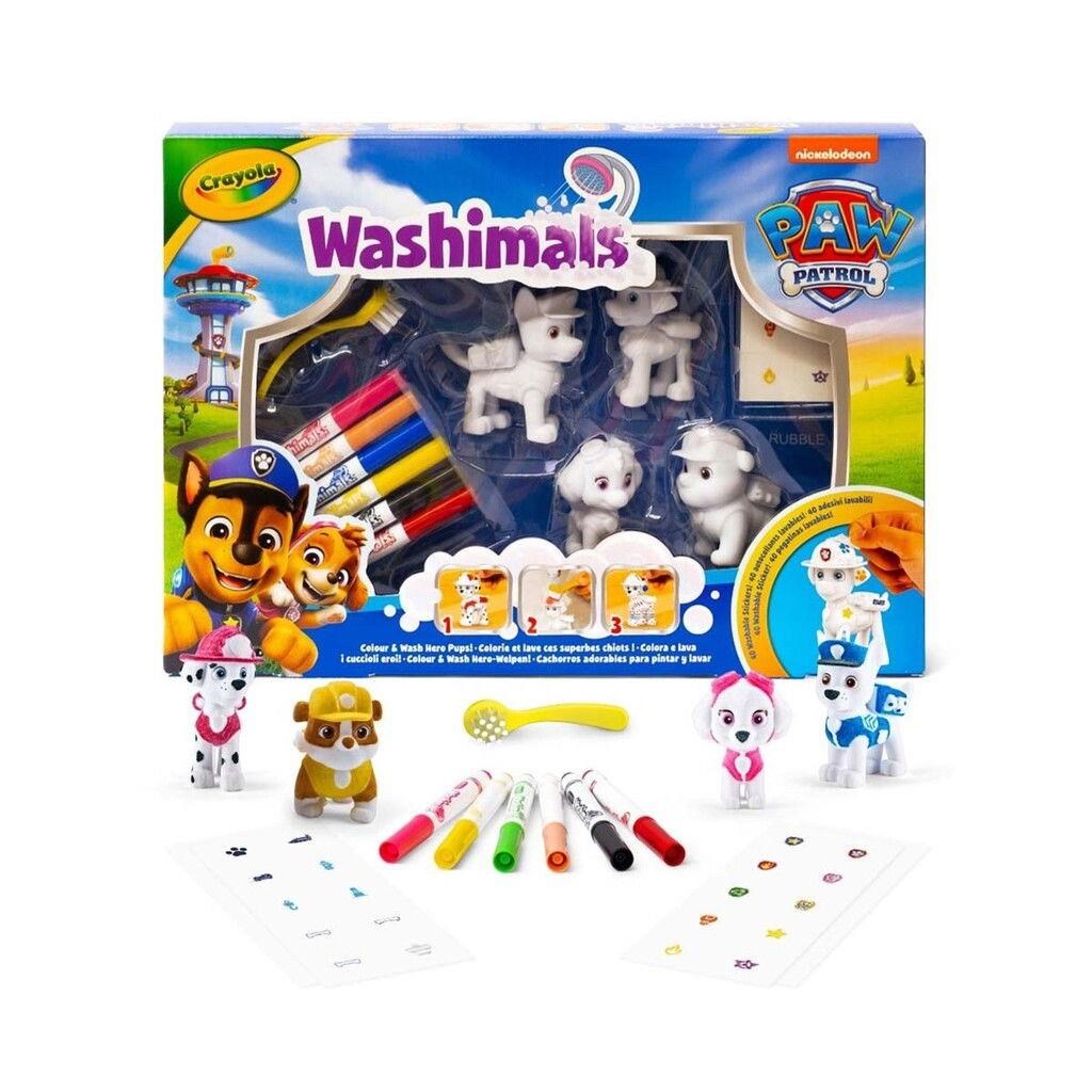 Crayola Washimals Paw Patrol w/ 4 Pups Kreativt Legetøj 74-0290