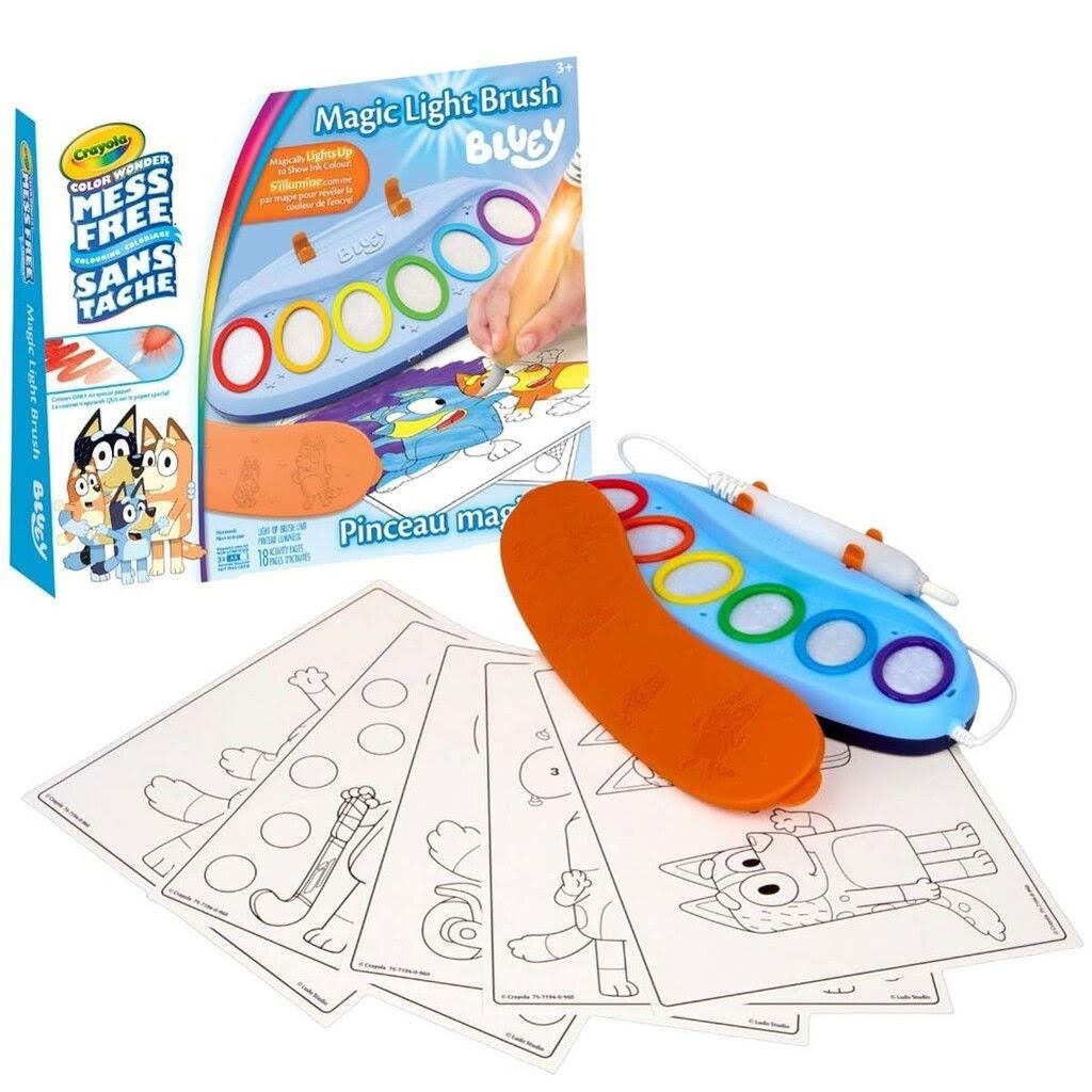Crayola Color Wonder Magic Light Up Brush Bluey Kreativt Legetøj 75-7195