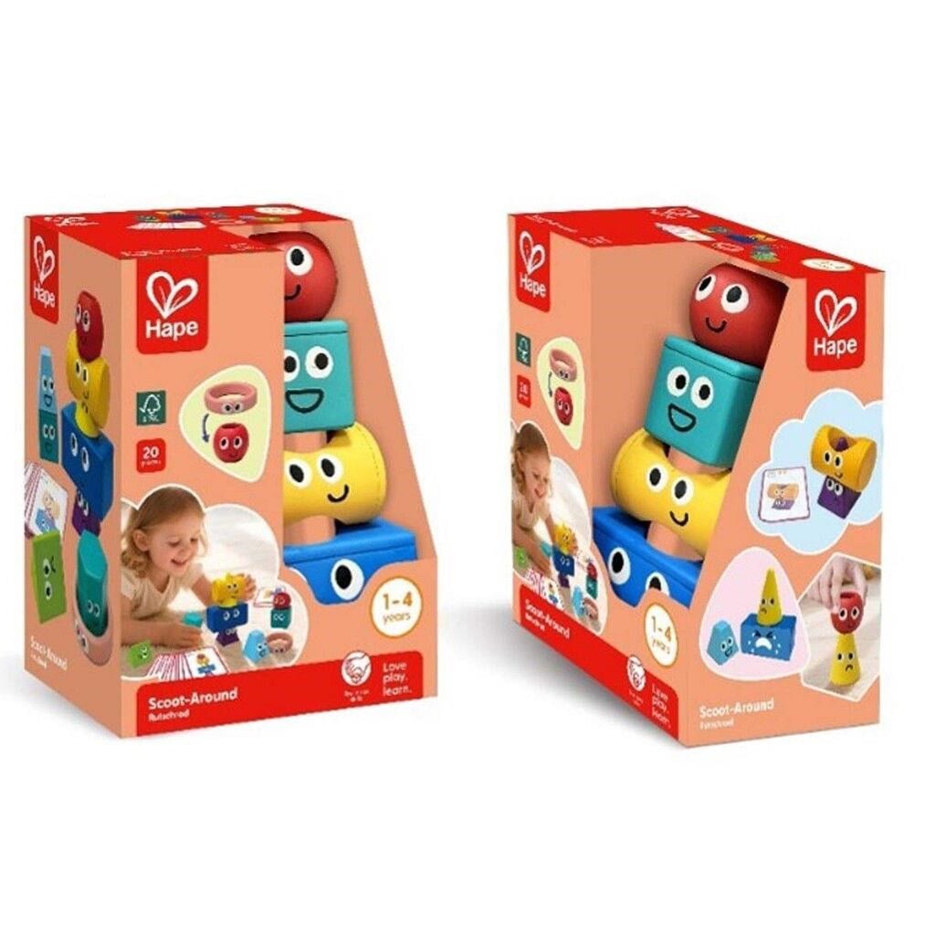 Hape Geometric Spatial Stacking Tower Babylegetøj E0531K