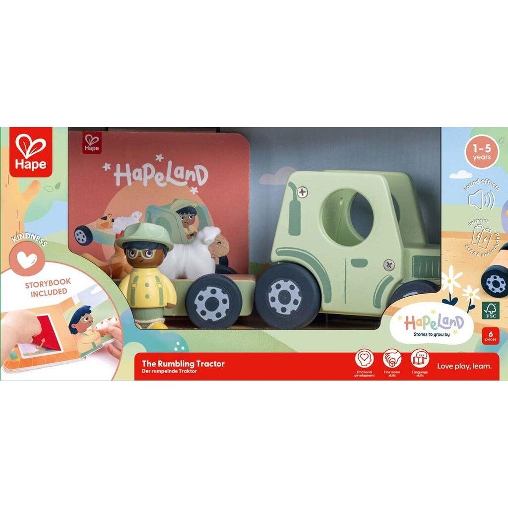 Hape The Rumbling Tractor With Sound Babylegetøj E3436K