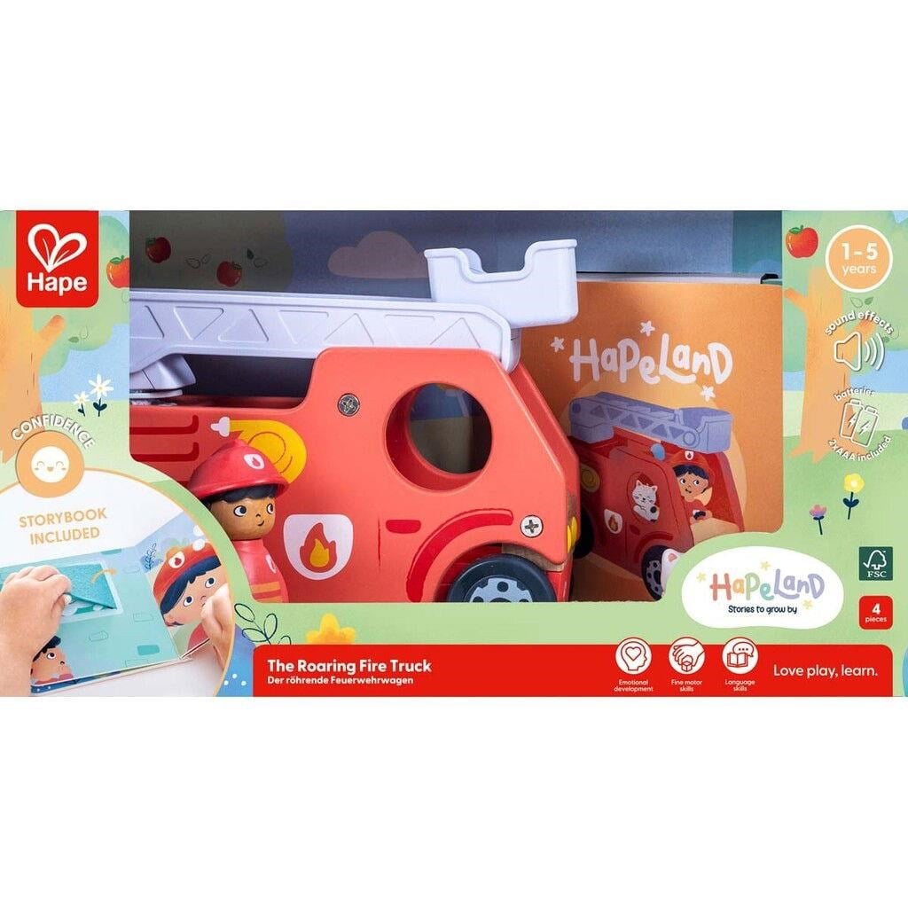 Hape The Roaring Fire Truck With Sound Babylegetøj E3440K