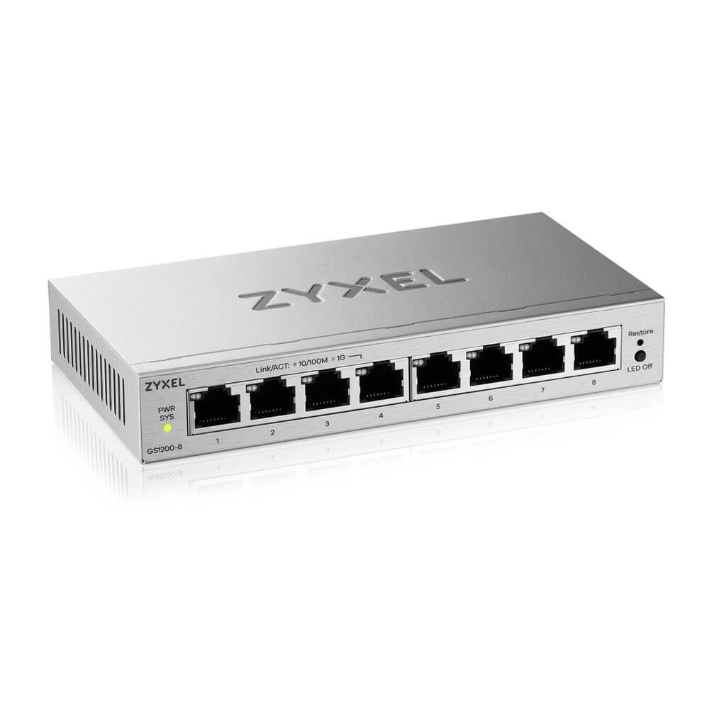 ZyXEL GS1200-8v3 8-Port Web Managed Gigabit Switch Switch GS1200-8V3-EU0101F