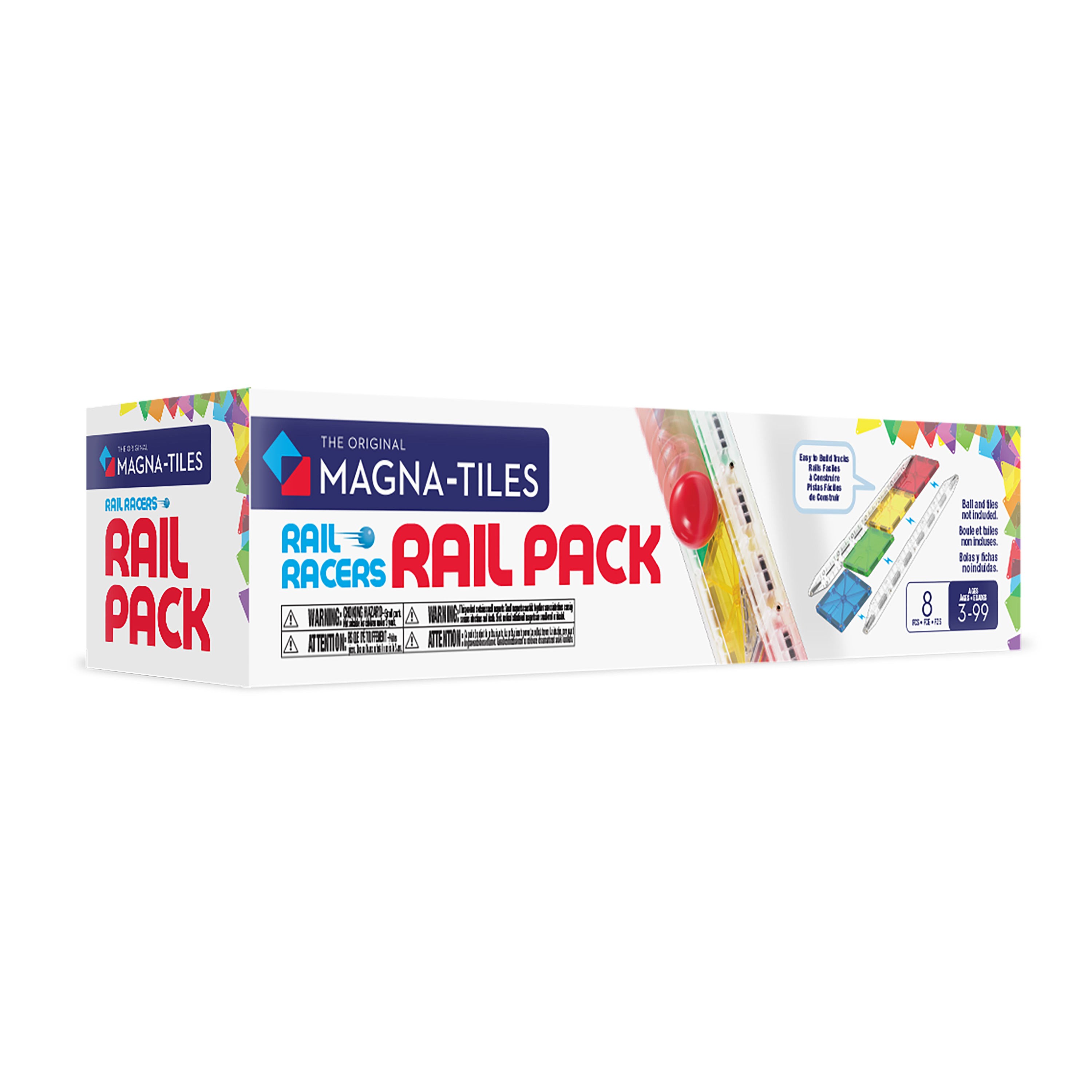 Magna-Tiles Rail Pack 8 pcs Konstruktionslegetøj 90465