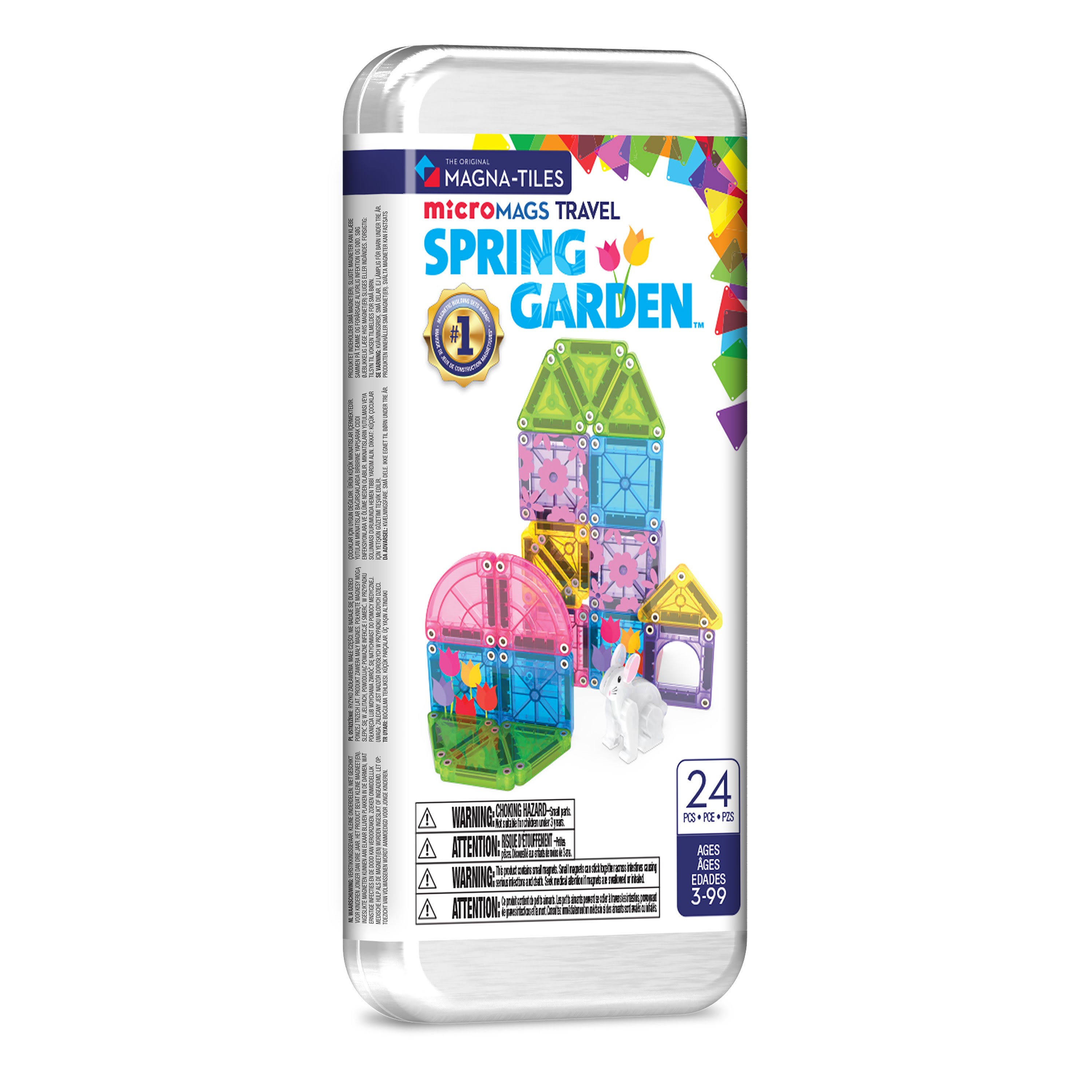 Magna-Tiles Spring GardenTravel Set 24 pcs Konstruktionslegetøj 90467