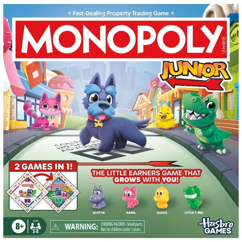 Hasbro Gaming Monopoly Junior 2 In 1 Refresh SE/FI Brætspil G1856168