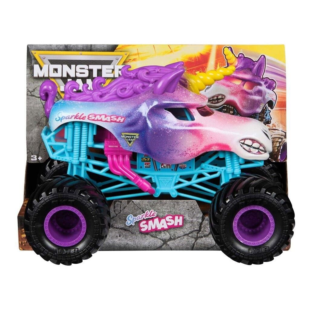 Monster Jam 1:24 Die Cast - Sparkle Smash Legetøjsbil 58700 / 6075416