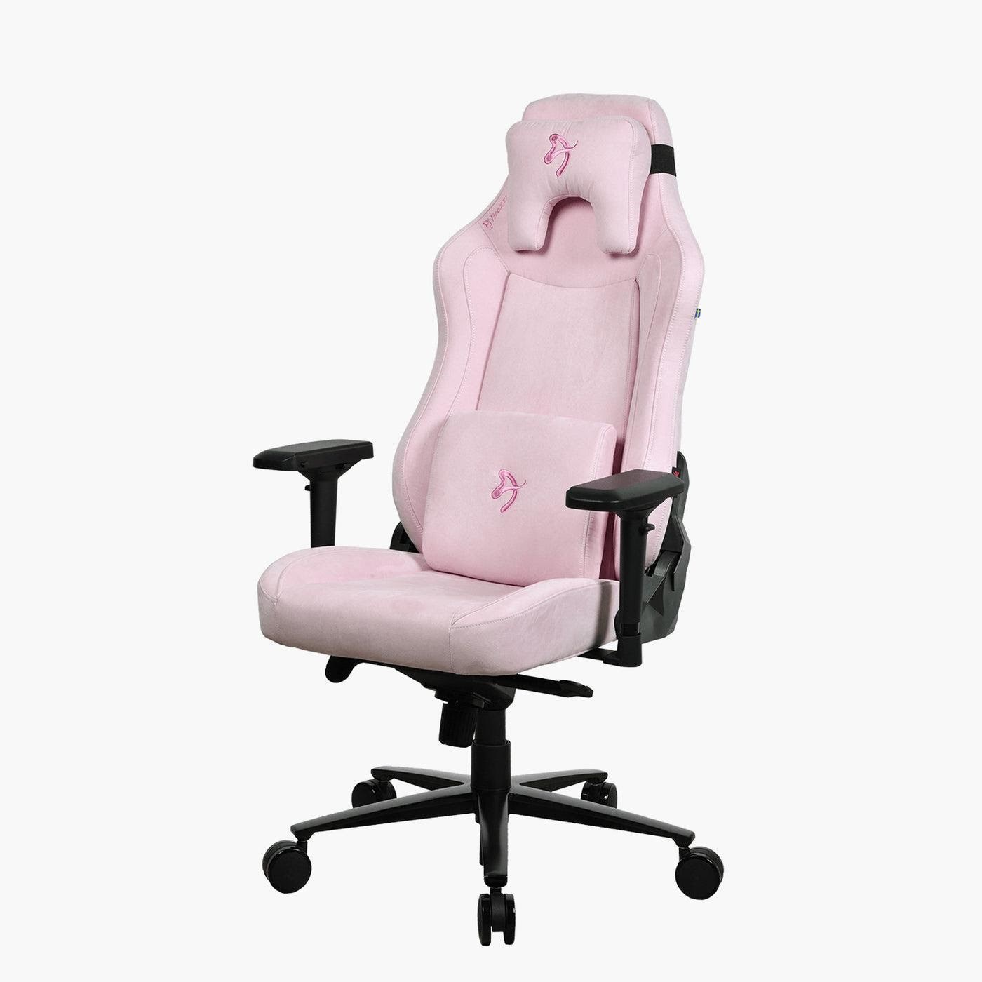 Arozzi Vernazza Supersoft Pink Kontor Stol - Pink - Stof - Op til 140 kg