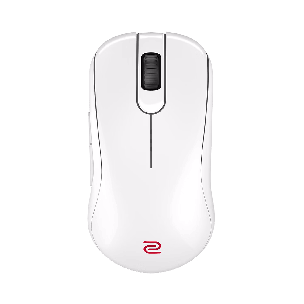 BenQ ZOWIE S2-DW (Small) Wireless Mouse for Esports - Gaming Mus - Optisk - 7 knapper - Hvid Mus 9H.N4NBE.A3E