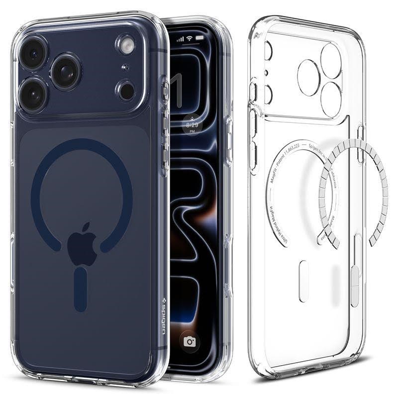 Spigen Ultra Hybrid MagSafe - clear deep blue - iPhone 17 Pro Max Mobilcover ACS11108