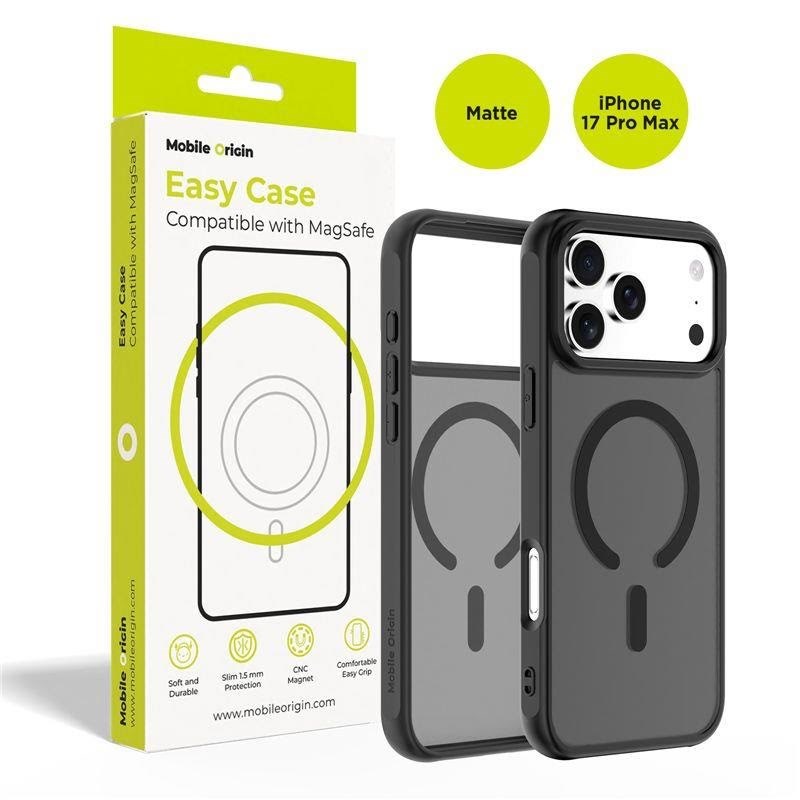 Mobile Origin Hybrid MagSafe Case - matte black - iPhone 17 Pro Max Mobilcover MO-HYBL-IP17PM
