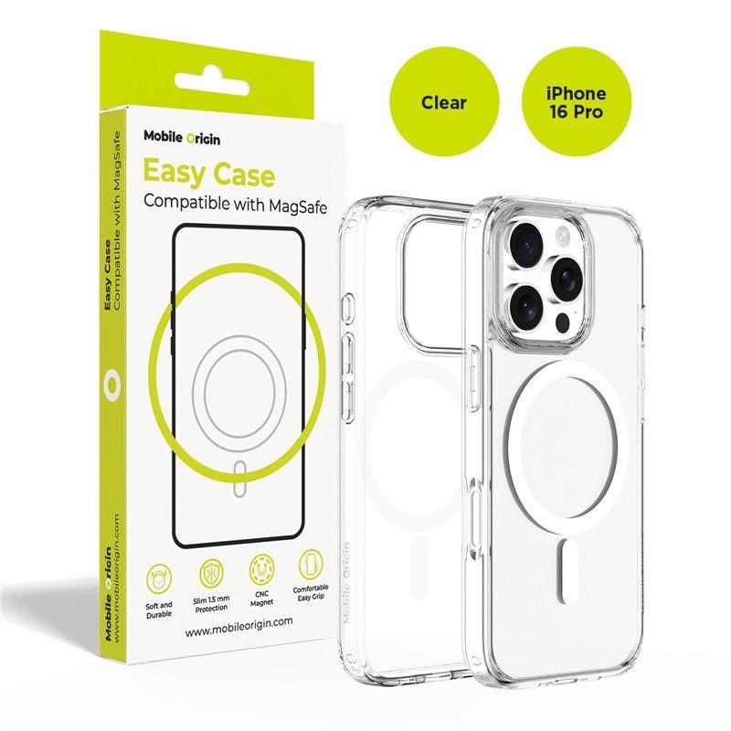 Mobile Origin Hybrid MagSafe Case - clear - iPhone 16 Pro Mobilcover MO-HYCL-IP16P