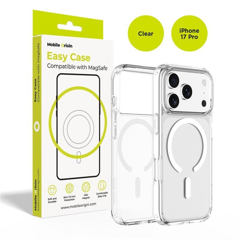 Mobile Origin Hybrid MagSafe Case - clear - iPhone 17 Pro Mobilcover MO-HYCL-IP17P