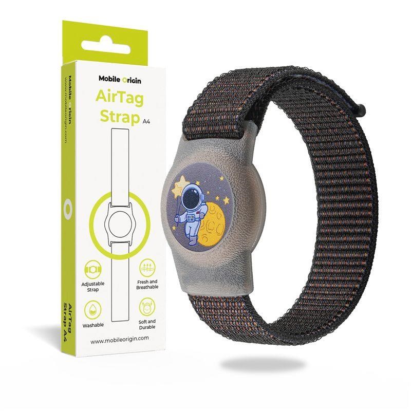 Mobile Origin AirTag Strap - black cosmonaut Smartwatch Tilbehør FRL-ATSTR-BLK-COS