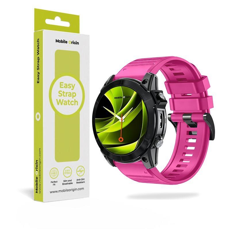 Mobile Origin Easy Strap Silicone Watch 20mm Pink Smartwatch Tilbehør MO-ESS-20-PNK