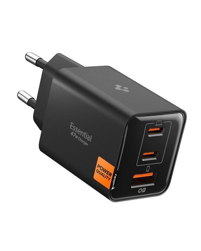 Spigen Essential 47W Wall Charger EE473EU - black Mobil Oplader ACH09465