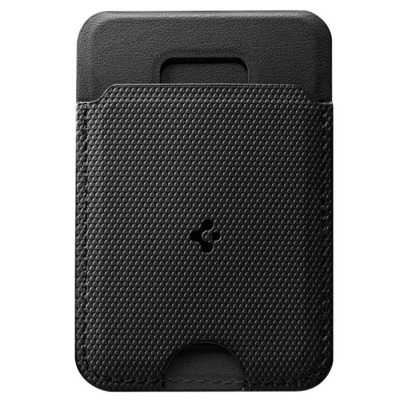 Spigen Slim Fold Stand MagSafe Wallet 1 Card - black Mobil Tilbehør AFA10405