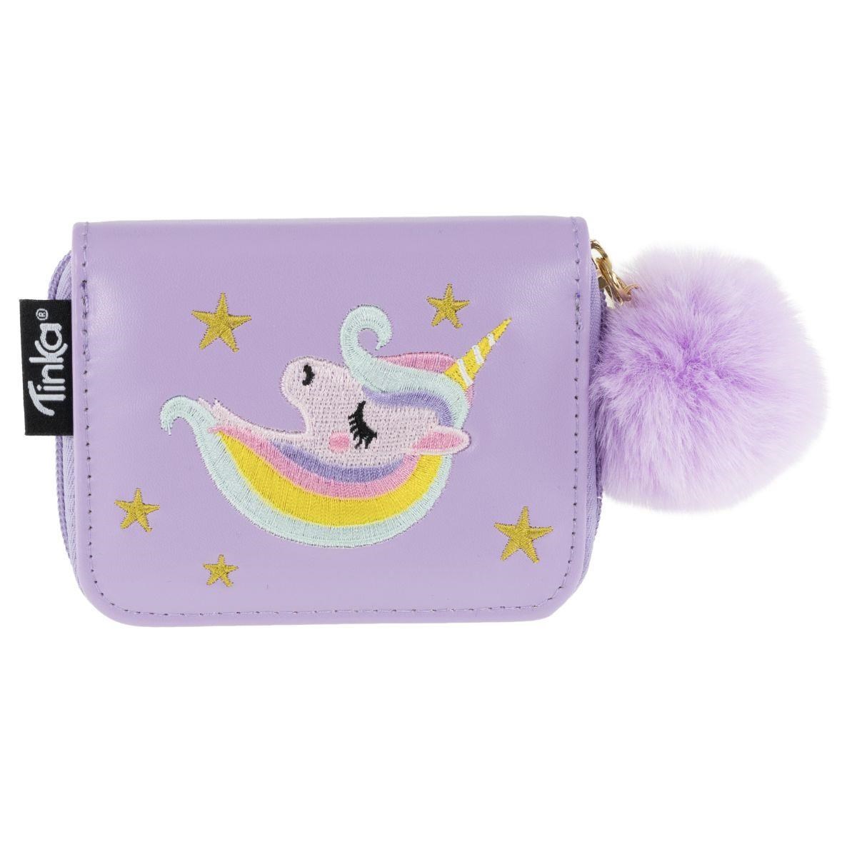 Tinka pung lilla m/unicorn tinka wallet Skoletilbehoer 8-801733A