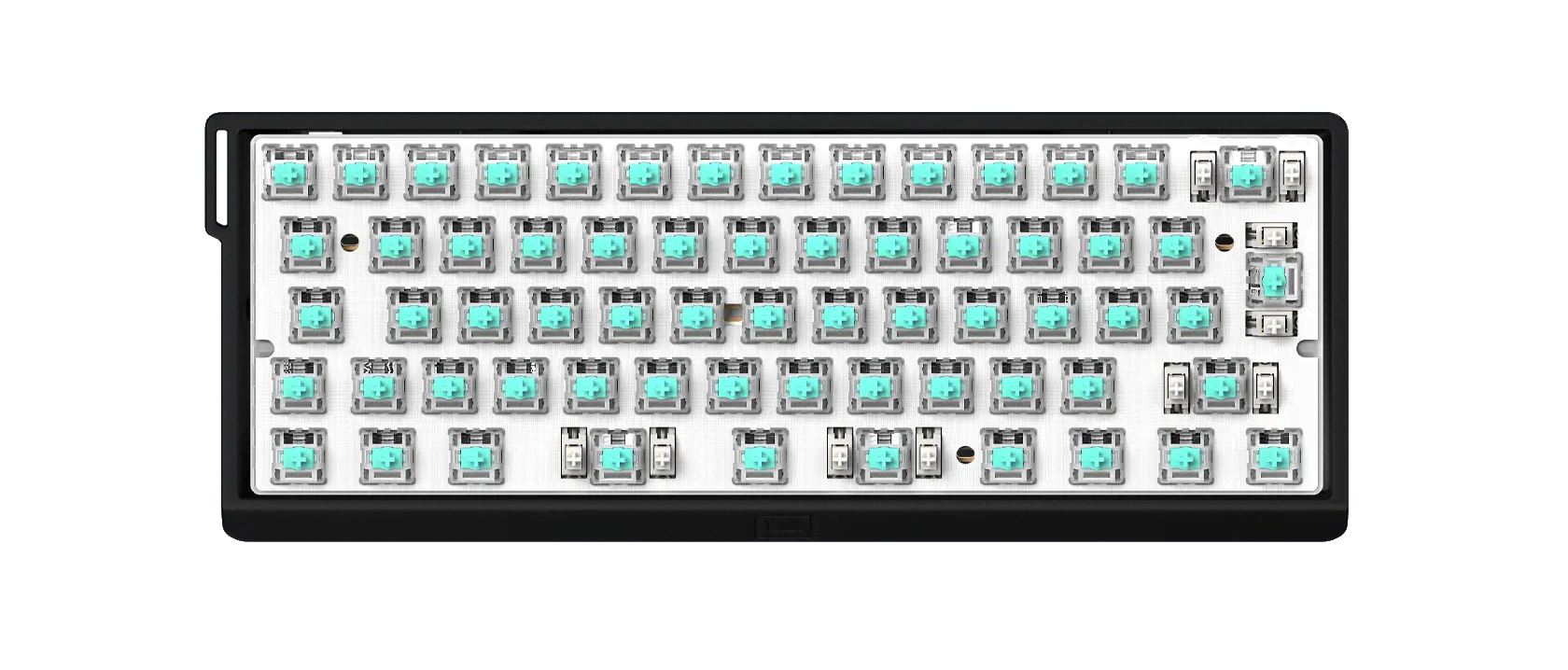 Wooting 60HE v2 - ISO - Split - Plastic - Gaming Tastatur - Uden Numpad - ISO - Sort Tastatur WK3C-ISOSP-TIK-BK1