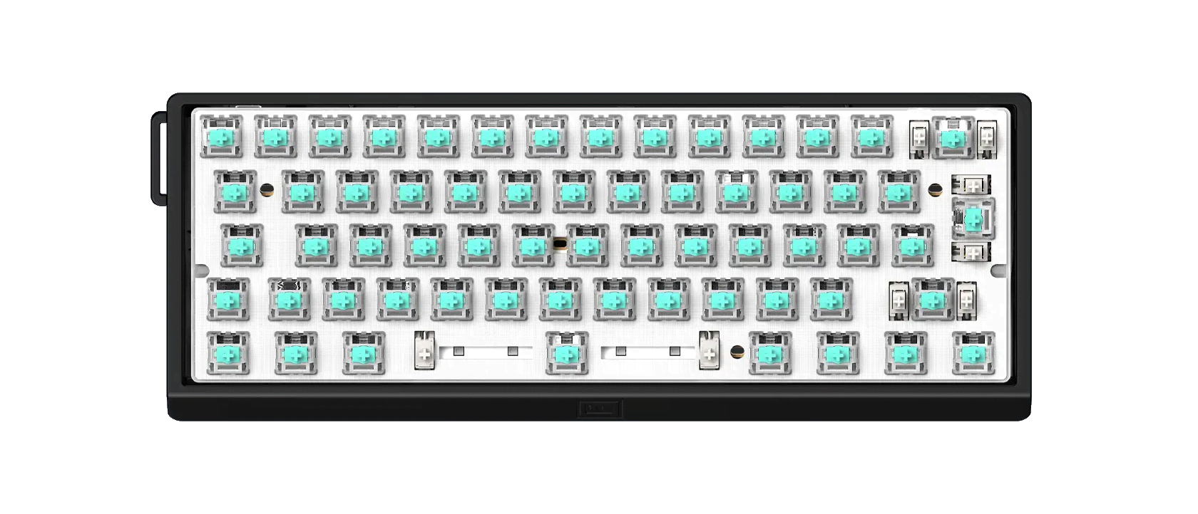Wooting 60HE v2 - ISO - Non-Split - Aluminum - Gaming Tastatur - Uden Numpad - ISO - Sort