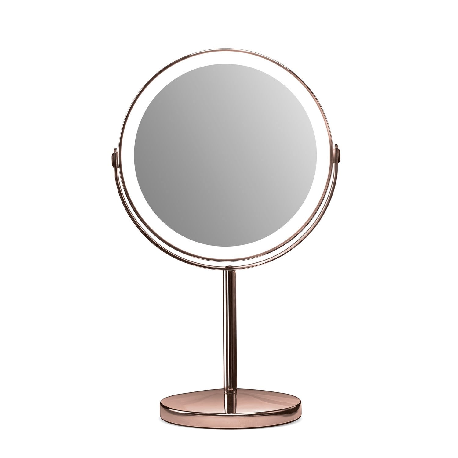 Gillian Jones Opladeligt LED bordspejl med 10x forstørrelse og USB-C - Kobber Makeupspejl 10218-84