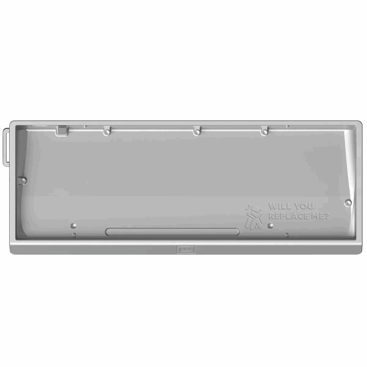 Wooting 60HE v2 Aluminium Case (Bright Silver) - Tastatur taske - Sølv Tastatur AC1-WK3C-ALCSE-SV1