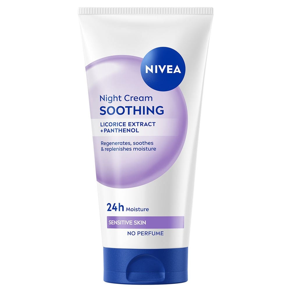 Nivea Soothing Night Cream Sensitive Skin 50 ml Ansigtspleje 4005808924424