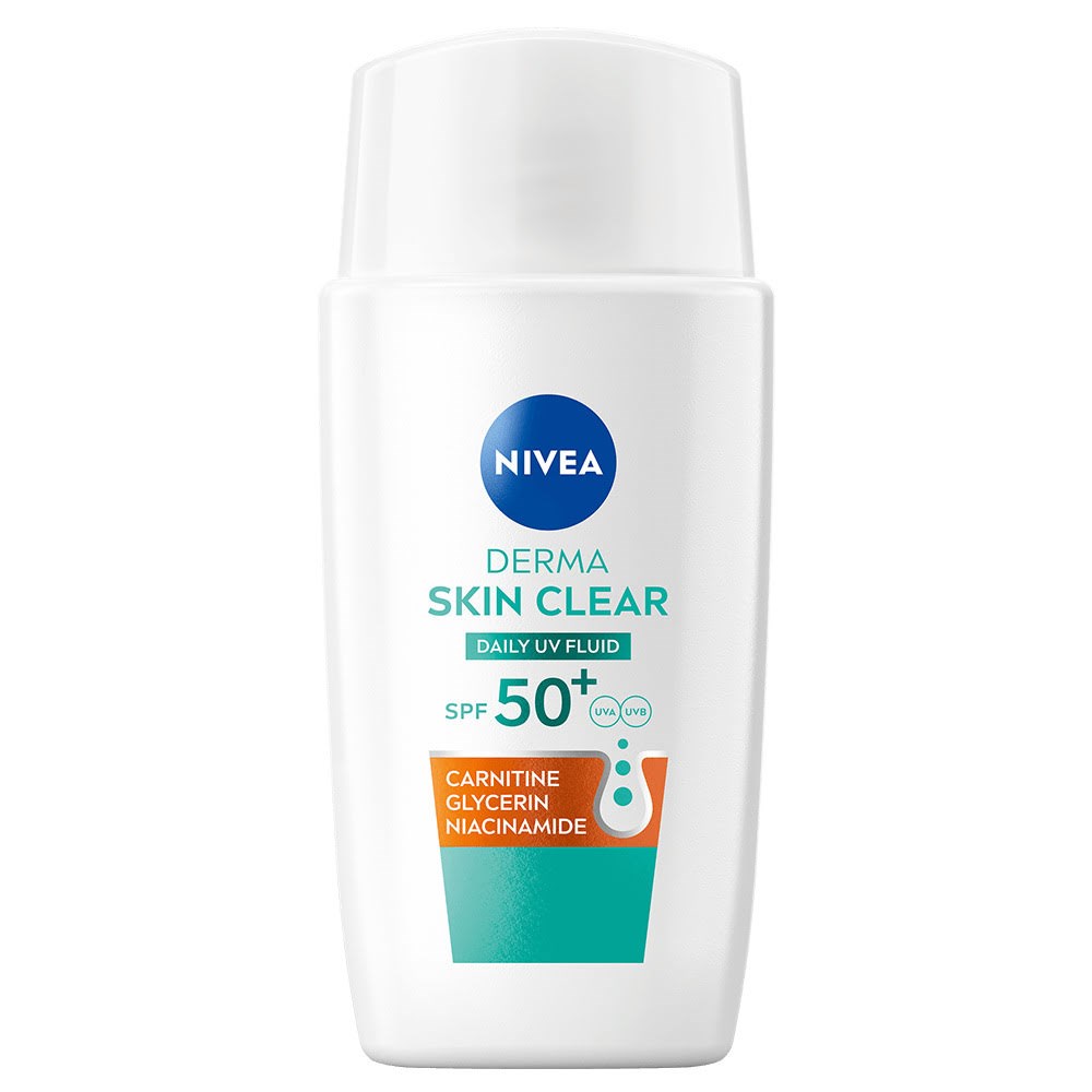 Nivea Derma Skin Clear Daily UV Fluid SPF 50+ Ansigtspleje 4006000173283