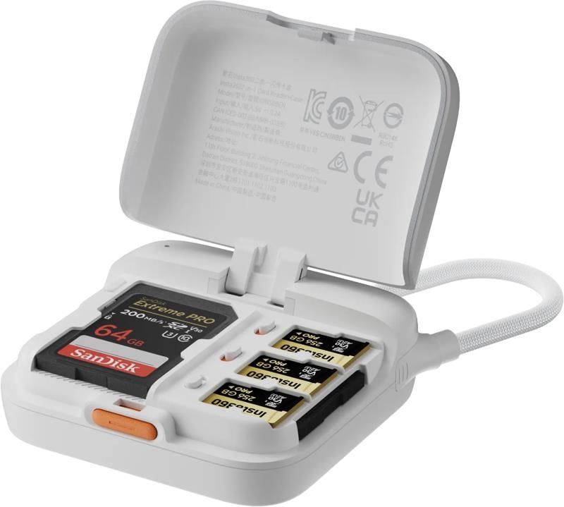 Insta360 2-in-1 Card Reader + Case Kamera Tilbehør CINSBBEN