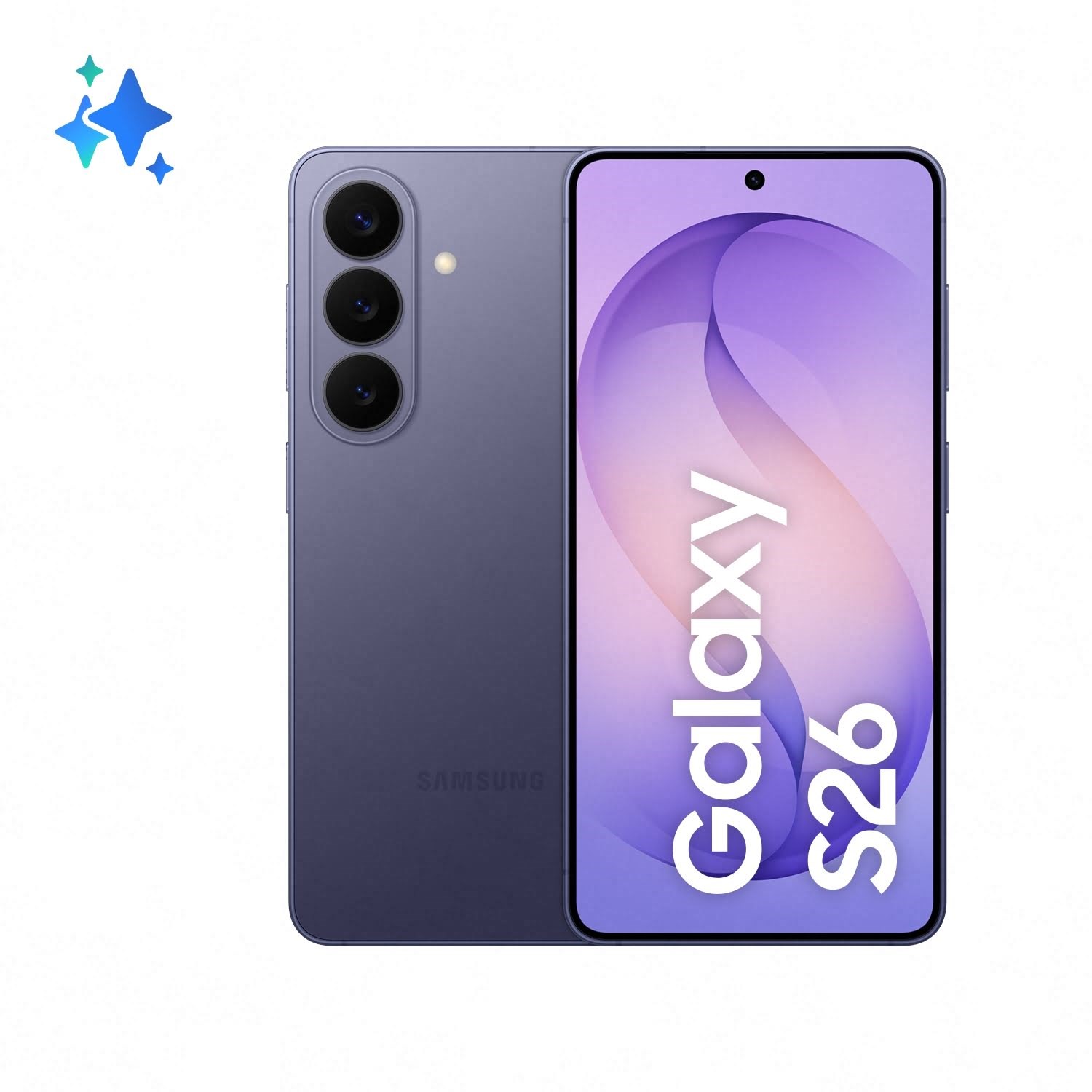 Samsung Galaxy S26 512GB/12GB - Cobalt Violet Mobiltelefon Lilla SM-S942BZVHEUB